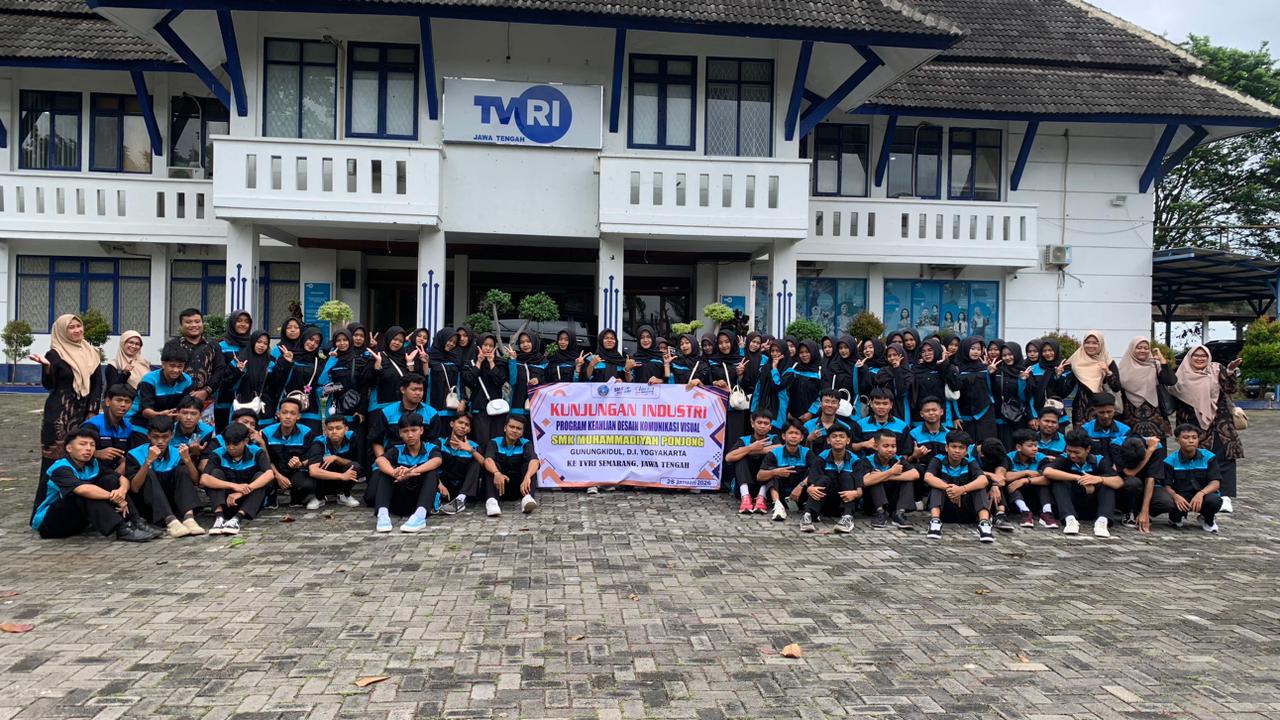 Kunjungan Industri DKV ke TVRI Jawa Tengah